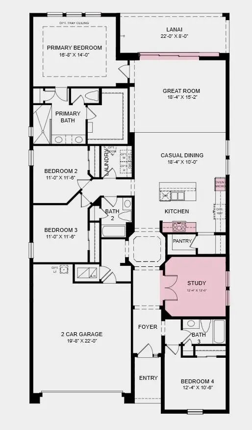 floor plan at 601 SE Ranch Oak Circle, Port St. Lucie