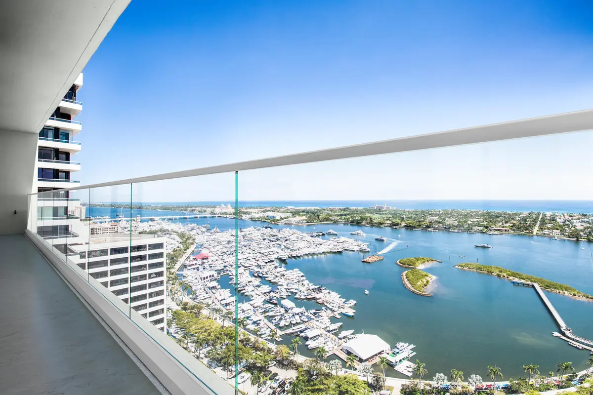 Balcony View at 529 S Flagler Drive 12 Gh, West Palm Beach