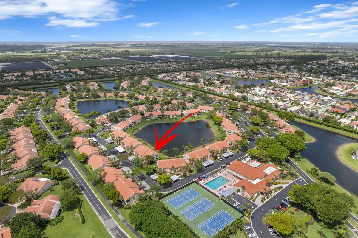 Aerial Neighborhood View at 14407 Via Royale 1, Delray Beach