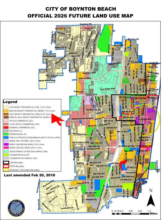 ENHANCED future land use map at 220 SW 23rd Avenue, Boynton Beach