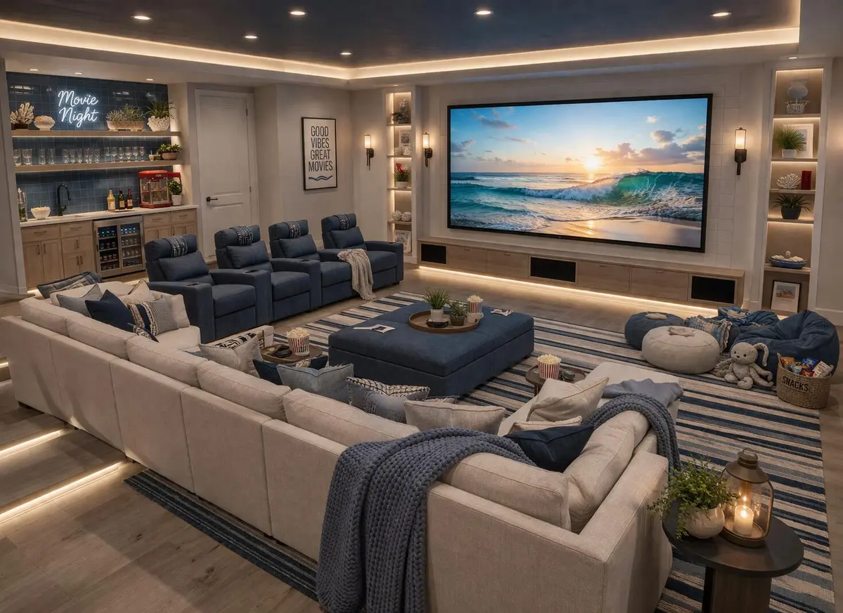 Oversized Theater Room at 220 SE Mizner Boulevard 305, Boca Raton