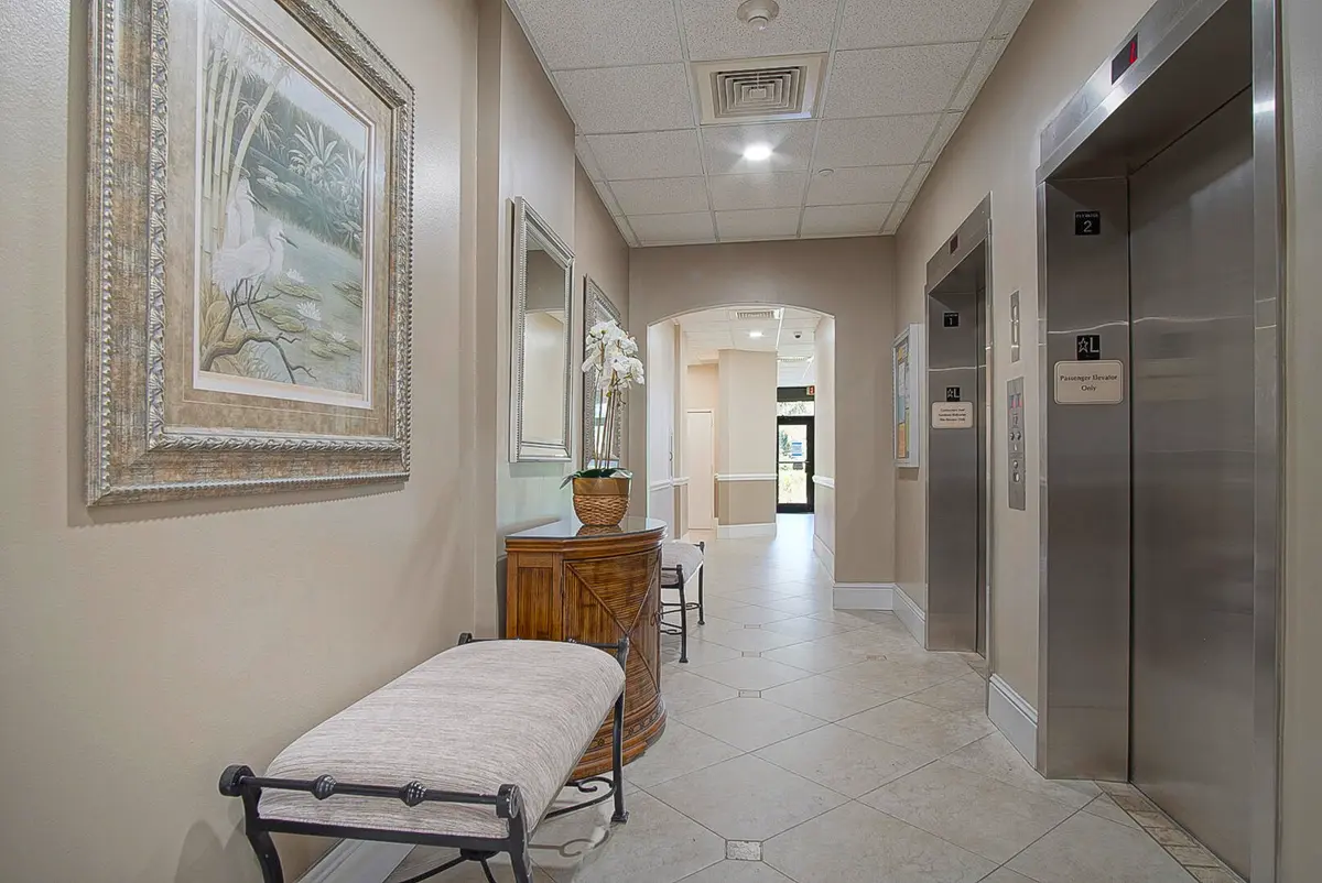 Lobby elevators at 2400 S Ocean Drive 8144, Fort Pierce