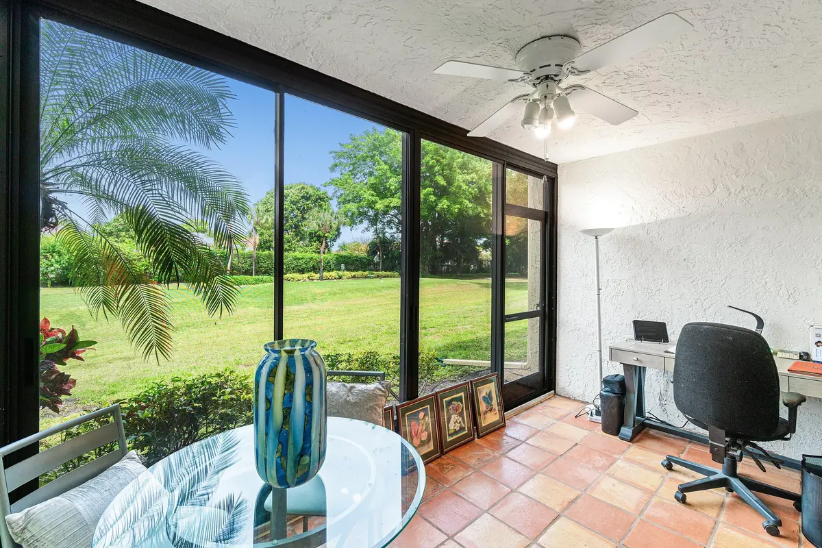Glass Enclosed Patio/Den at 5121 Oakhill Lane 411, Delray Beach