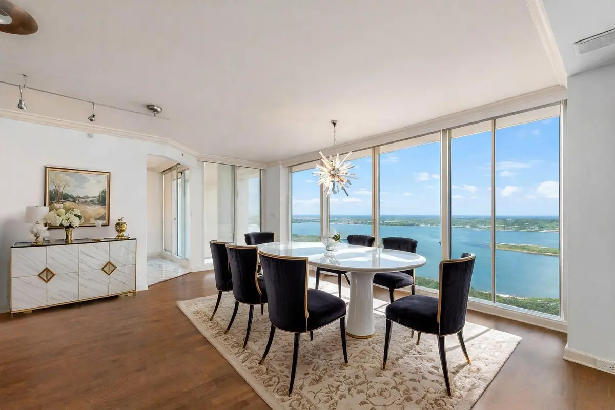 Dining Area - Virtually Staged at 529 S Flagler Drive 12 Gh, West Palm Beach
