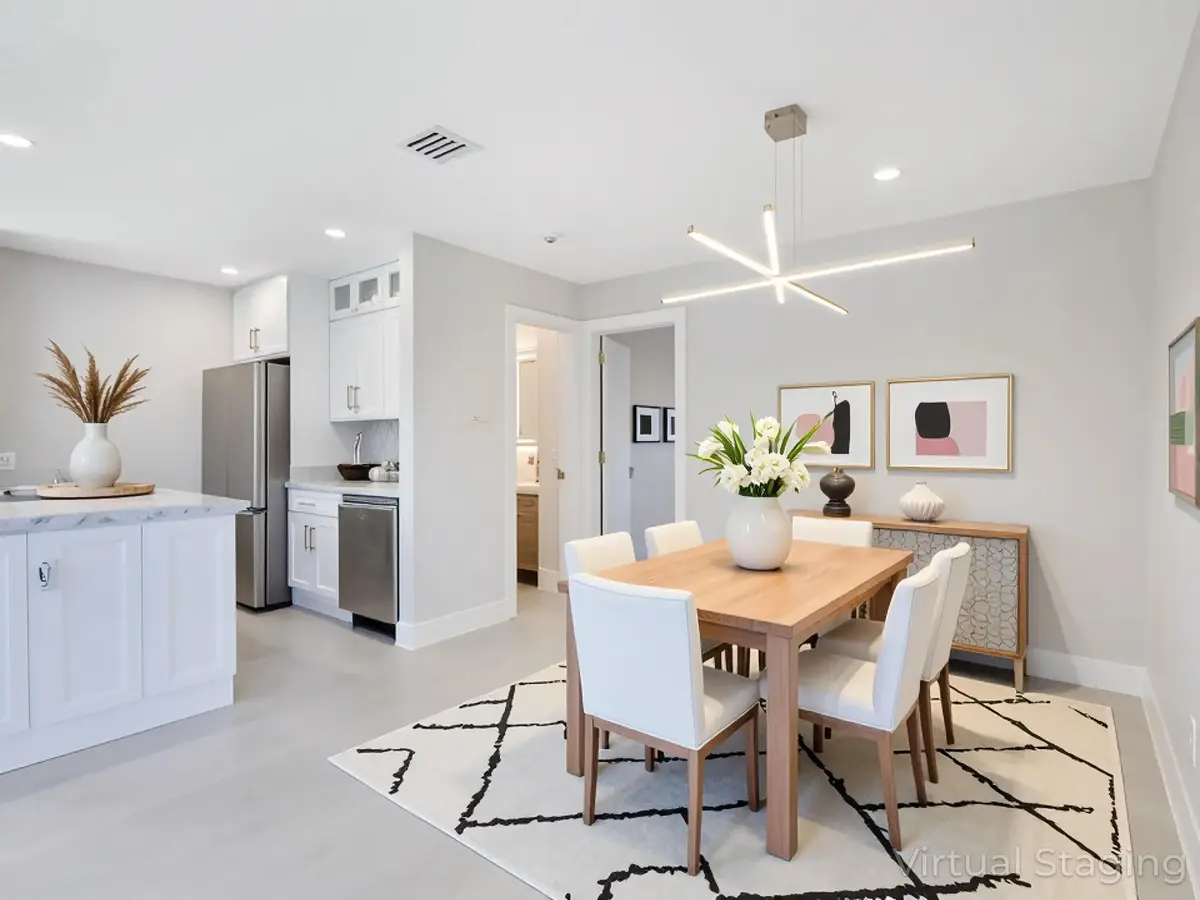 Dining Staged at 7 Crossings Circle H, Boynton Beach