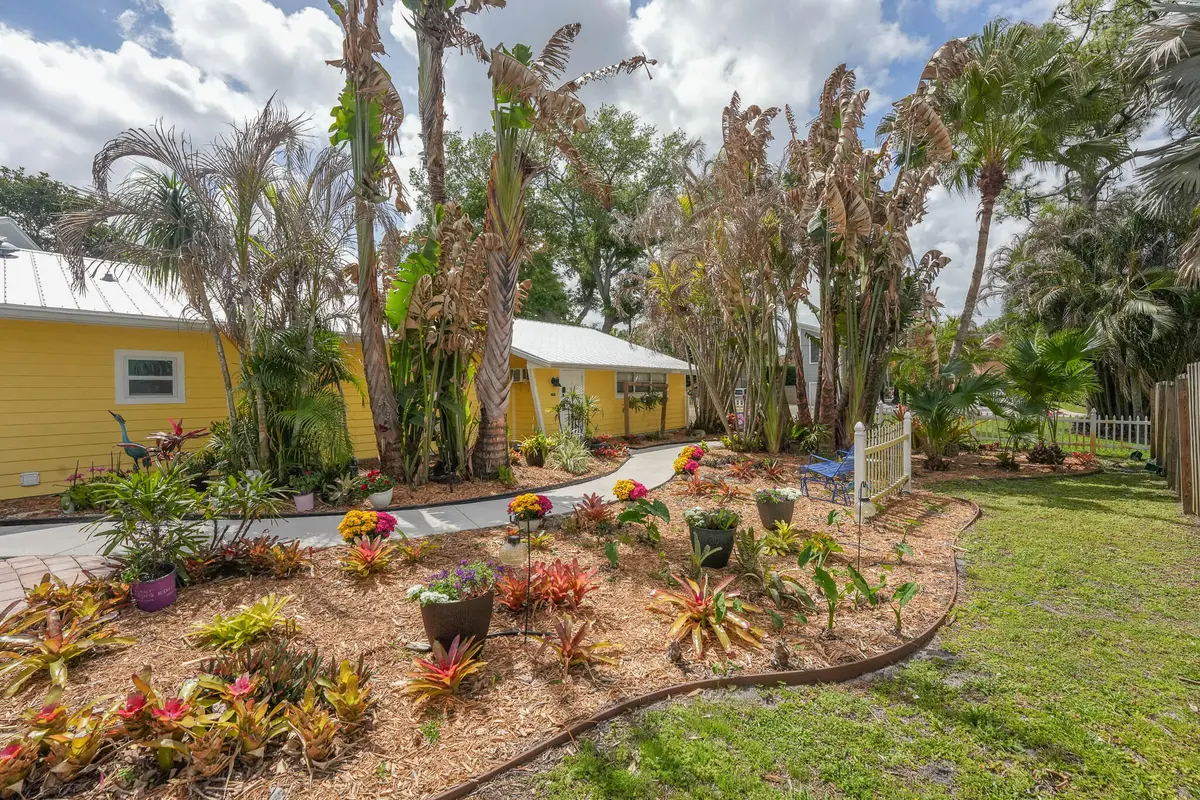Garden view at 1341 SW Evergreen Lane, Palm City