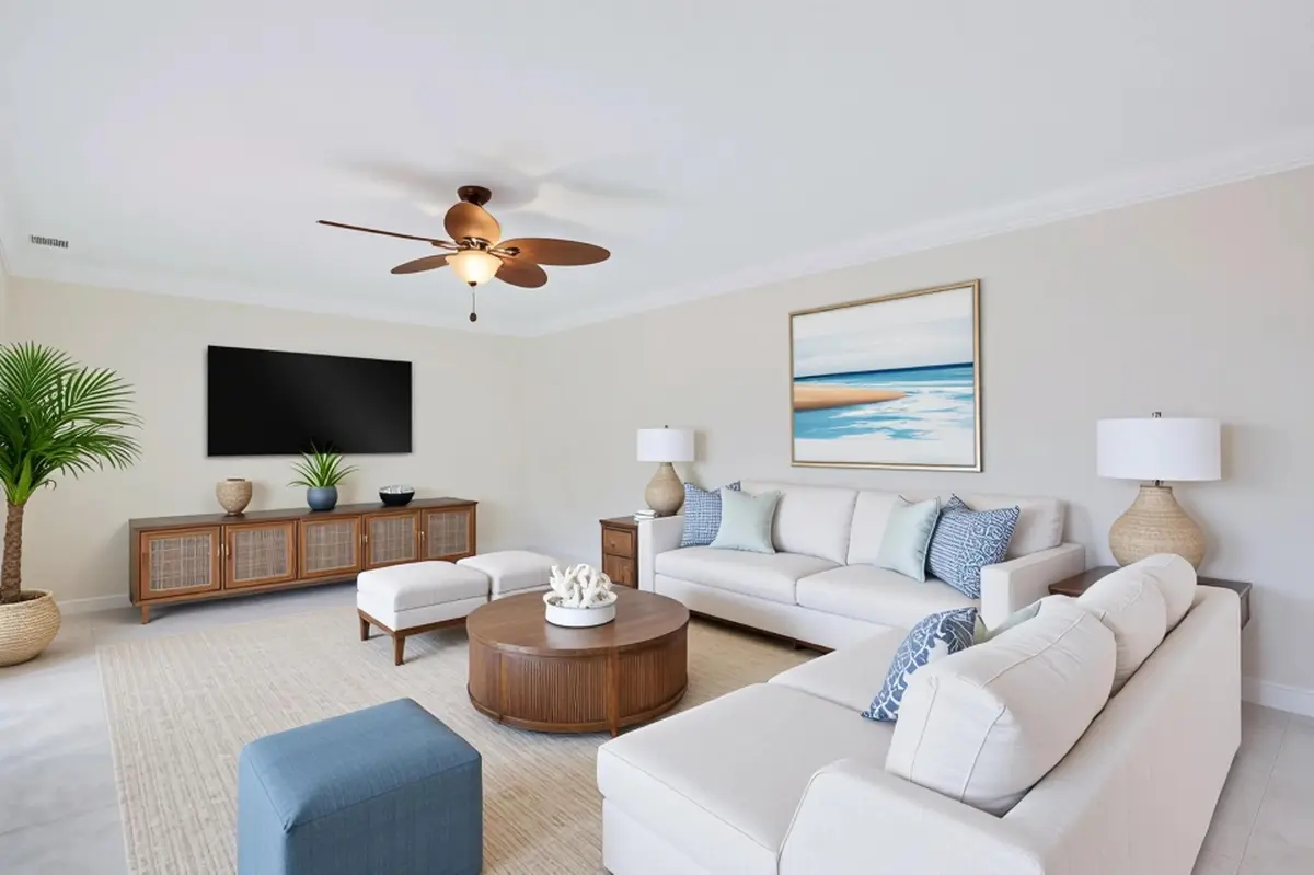 Virtually Staged Living Area at 326 Jupiter Lakes Boulevard 2318d, Jupiter