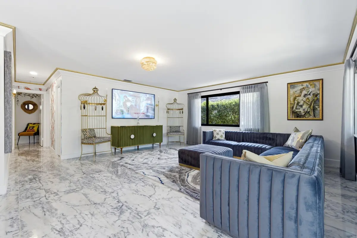 Living Room at 702 S Atlantic Drive, Lantana