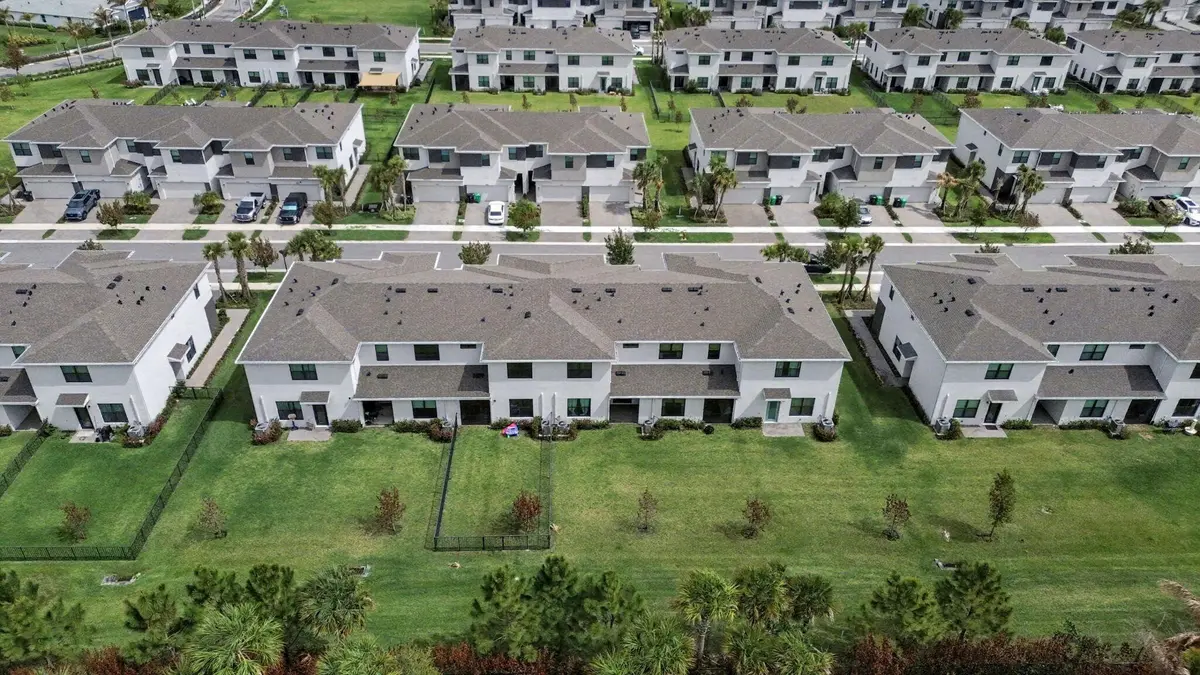 Aerial Rear at 14182 SW Solange Street, Port St. Lucie