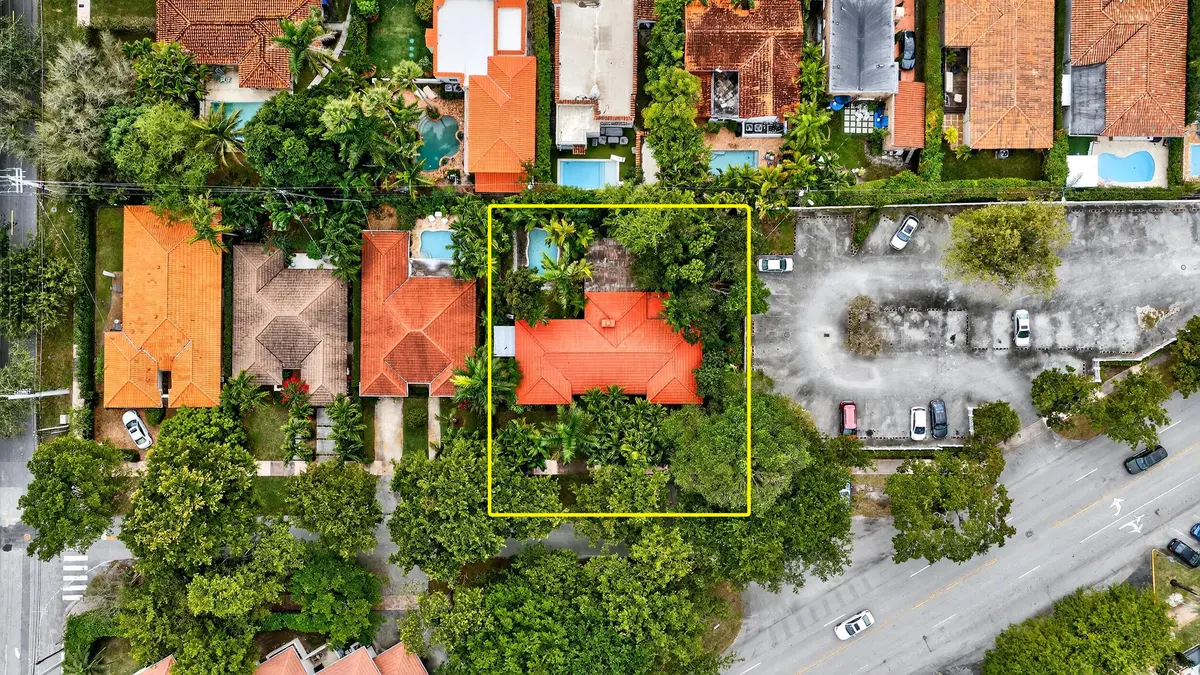 Aerial at 320 San Sebastian Avenue, Coral Gables