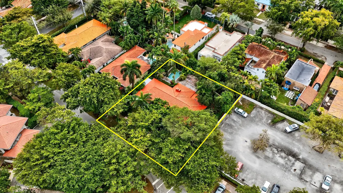 Aerial at 320 San Sebastian Avenue, Coral Gables