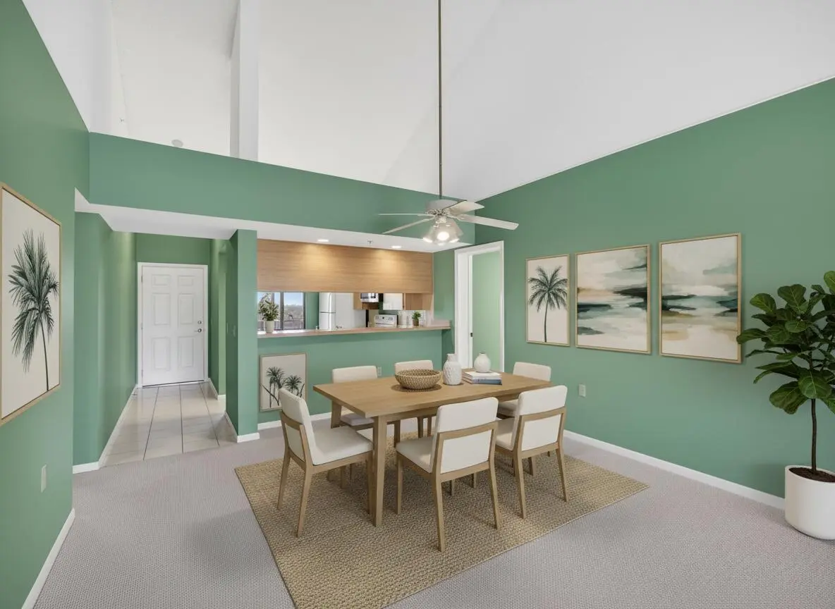 dining room virtual at 601 Seafarer Circle 504, Jupiter
