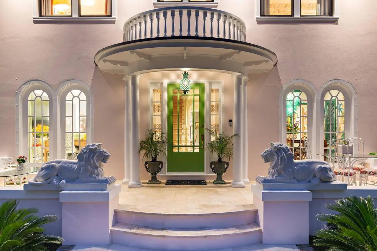 Twilight Exterior at 3101 Washington Road, West Palm Beach