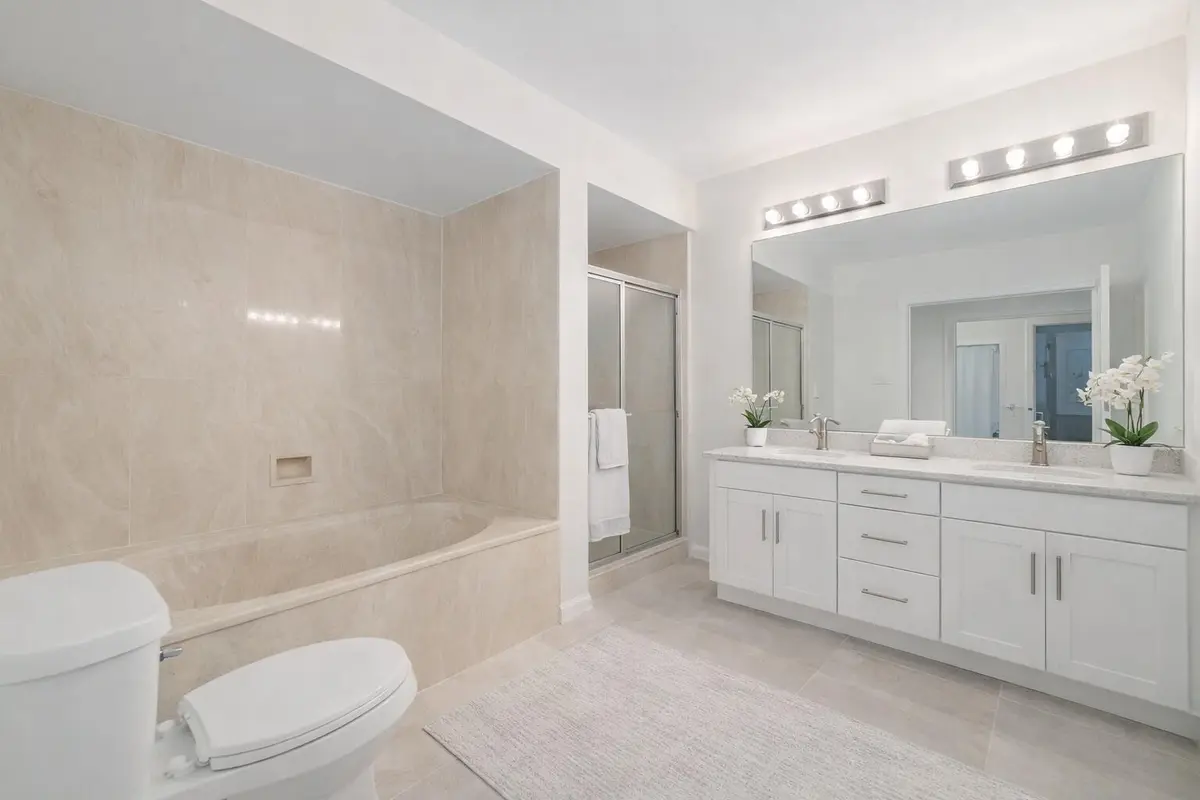 Primary Suite Bathroom at 3000 Conifer Drive, Fort Pierce