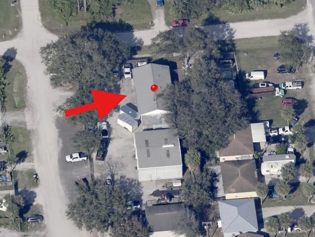 Aerial 806 11th Dr at 806 SW 11th Dr Drive, Vero Beach