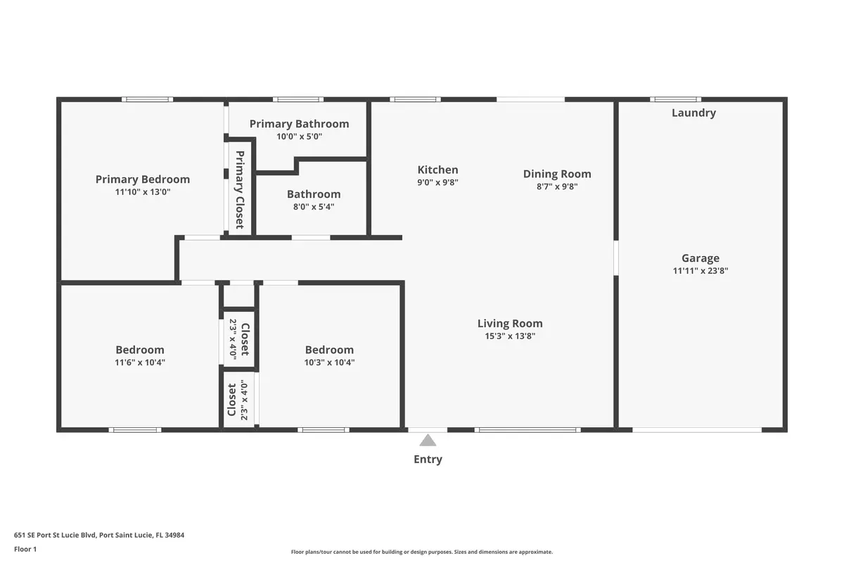 Floorplan at 651 SE Port St Lucie Boulevard, Port St. Lucie