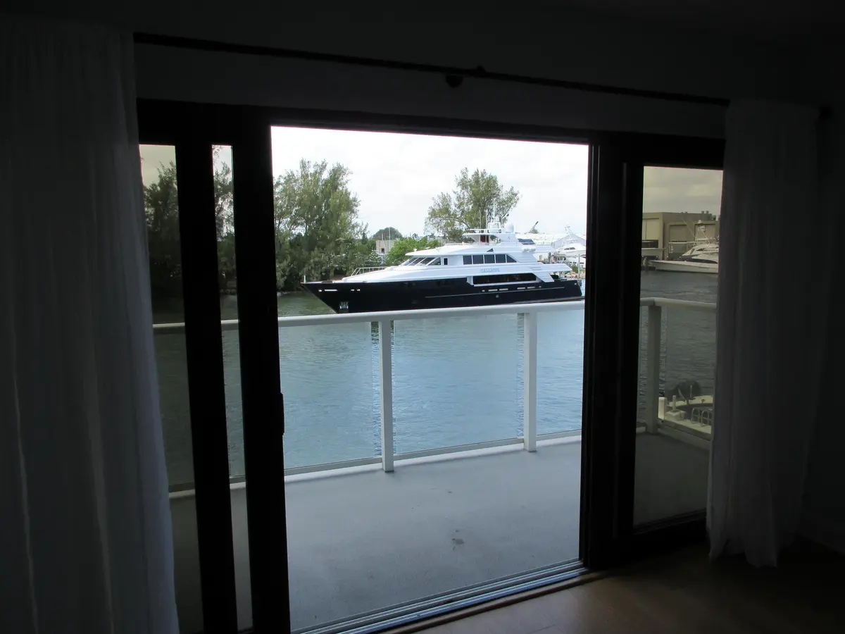 view from livingroom at 1401 N Riverside Drive 307, Pompano Beach