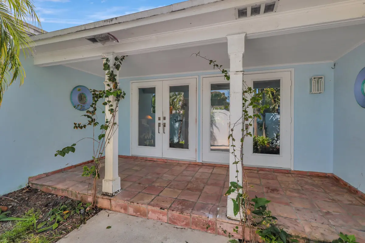 Dual Glass Door Entry Way at 135 Harvard Drive, Lake Worth Beach