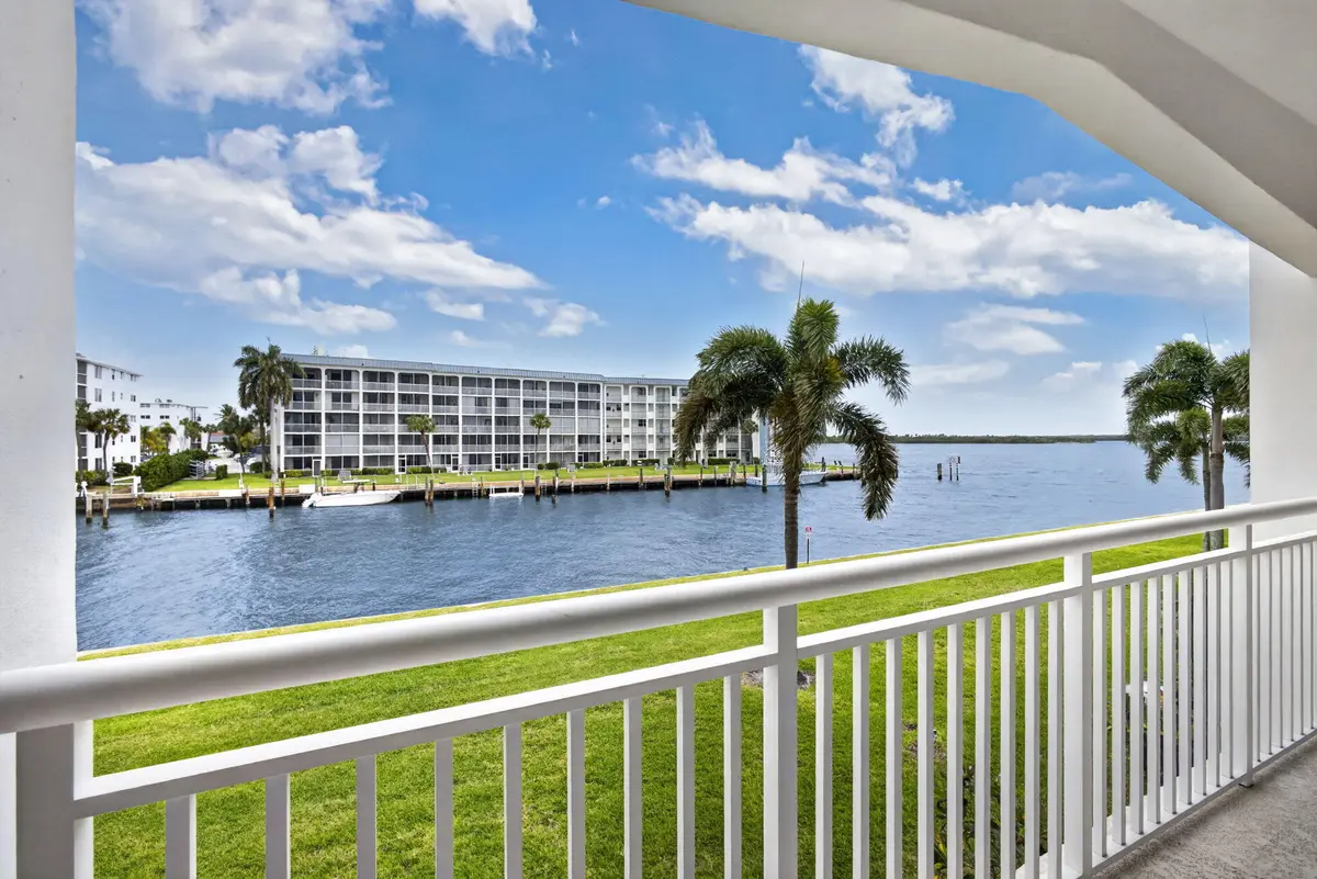 View from screened porch at 111 Shore Court #206, North Palm Beach