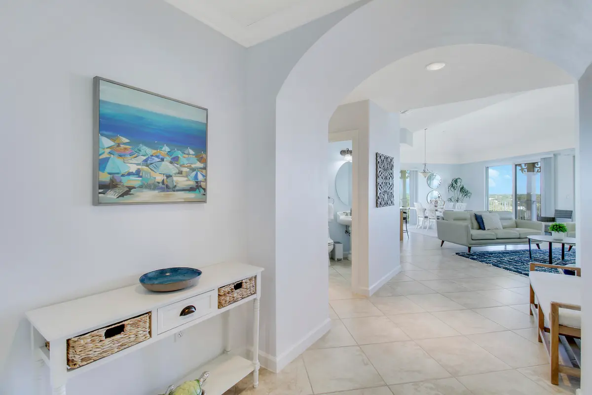 Entrance into this bright happy home! at 800 Juno Ocean Walk 502, Juno Beach