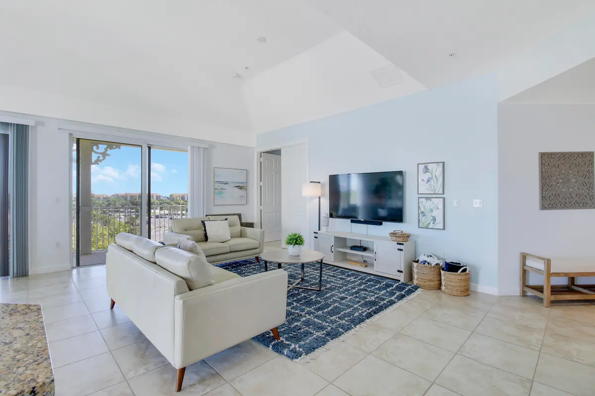 Living Room TV Area at 800 Juno Ocean Walk 502, Juno Beach