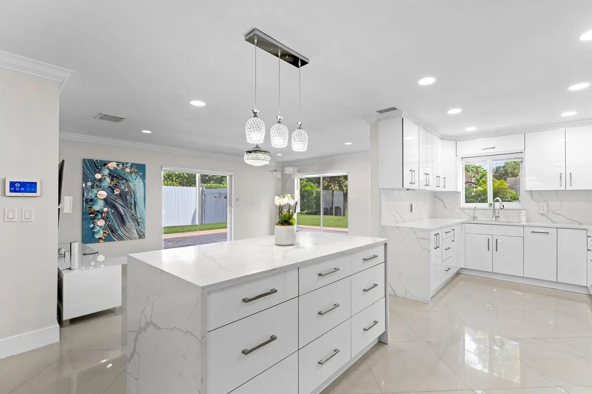 Open floor plan at 747 Avon Road, West Palm Beach