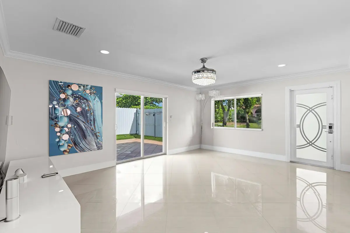 Living room no sectional at 747 Avon Road, West Palm Beach