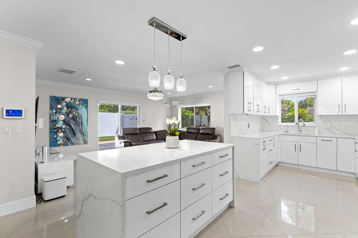 Open floor plan at 747 Avon Road, West Palm Beach