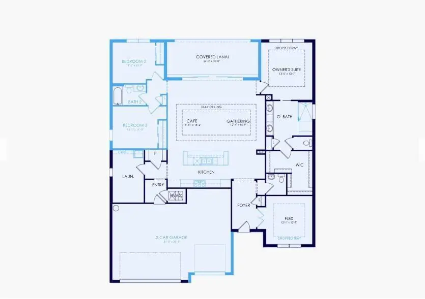 714 Floorplan at 13360 SW Sorella Drive Stardom 714, Port St. Lucie