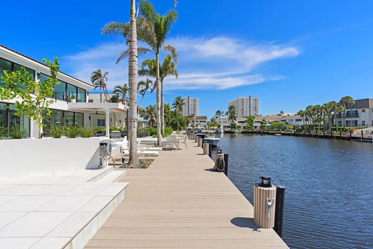 Patio & Dock at 1106 Bel Air Drive C, Highland Beach