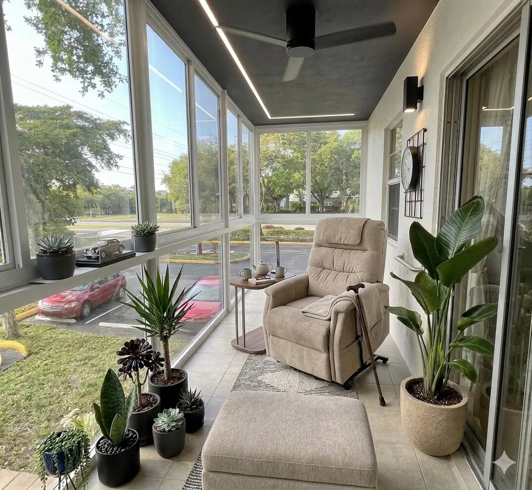 AI balcony Stage at 5190 E Sabal Palm Boulevard 201, Tamarac