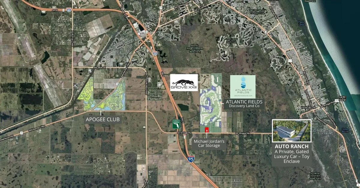 Location Map at 7550 SE Bridge Road, Hobe Sound