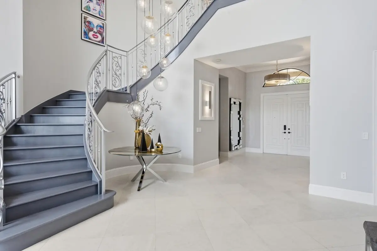 Custom Staircase at 16919 Crown Bridge Drive, Delray Beach