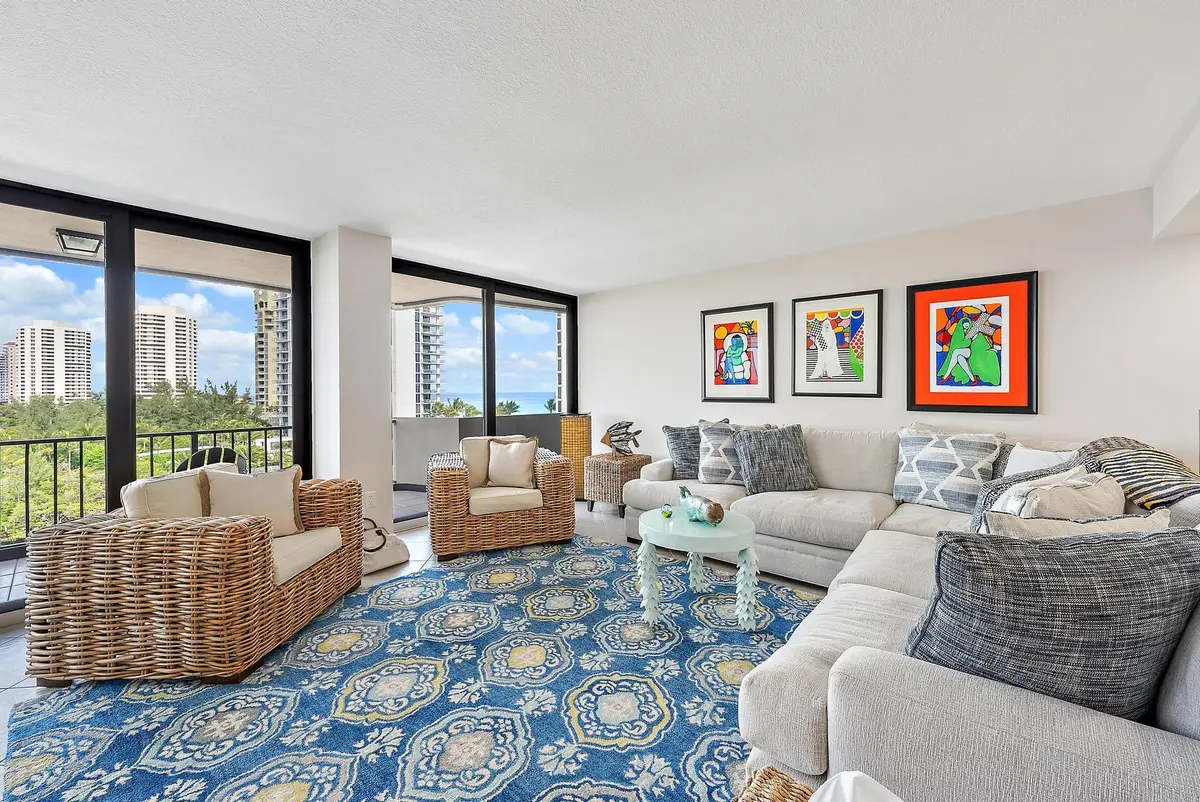 Living Room at 4200 N Ocean Drive 2-705, Singer Island