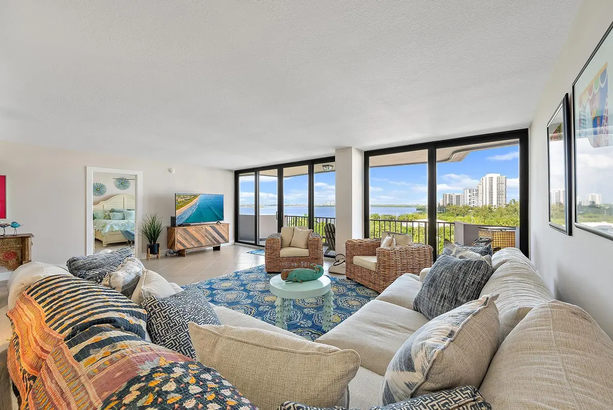 Living Room at 4200 N Ocean Drive 2-705, Singer Island