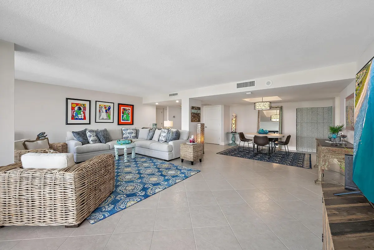 Living Room at 4200 N Ocean Drive 2-705, Singer Island