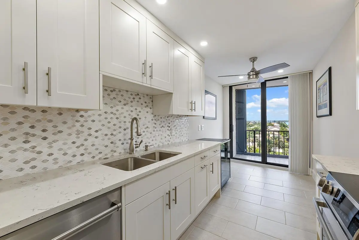 Kitchen at 4200 N Ocean Drive 2-705, Singer Island