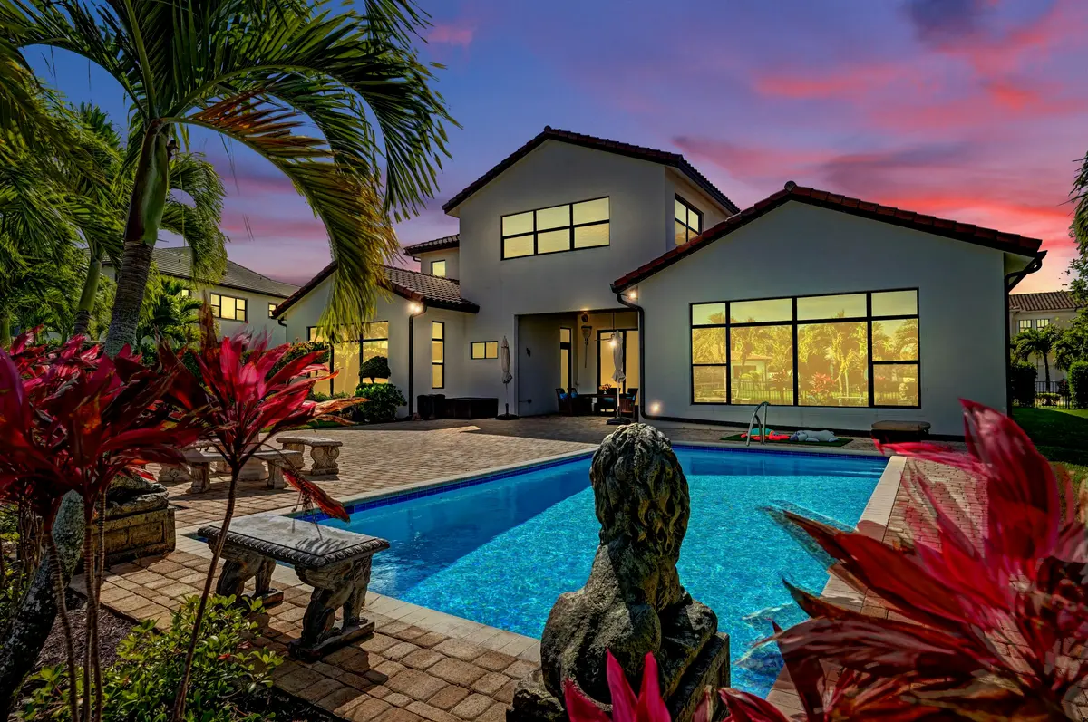 Rear of Home at 9420 Grand Prix Lane, Boynton Beach