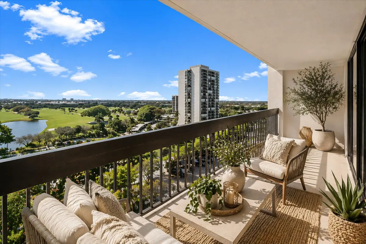 STAGED BALCONY at 2400 Presidential Way 1005, West Palm Beach