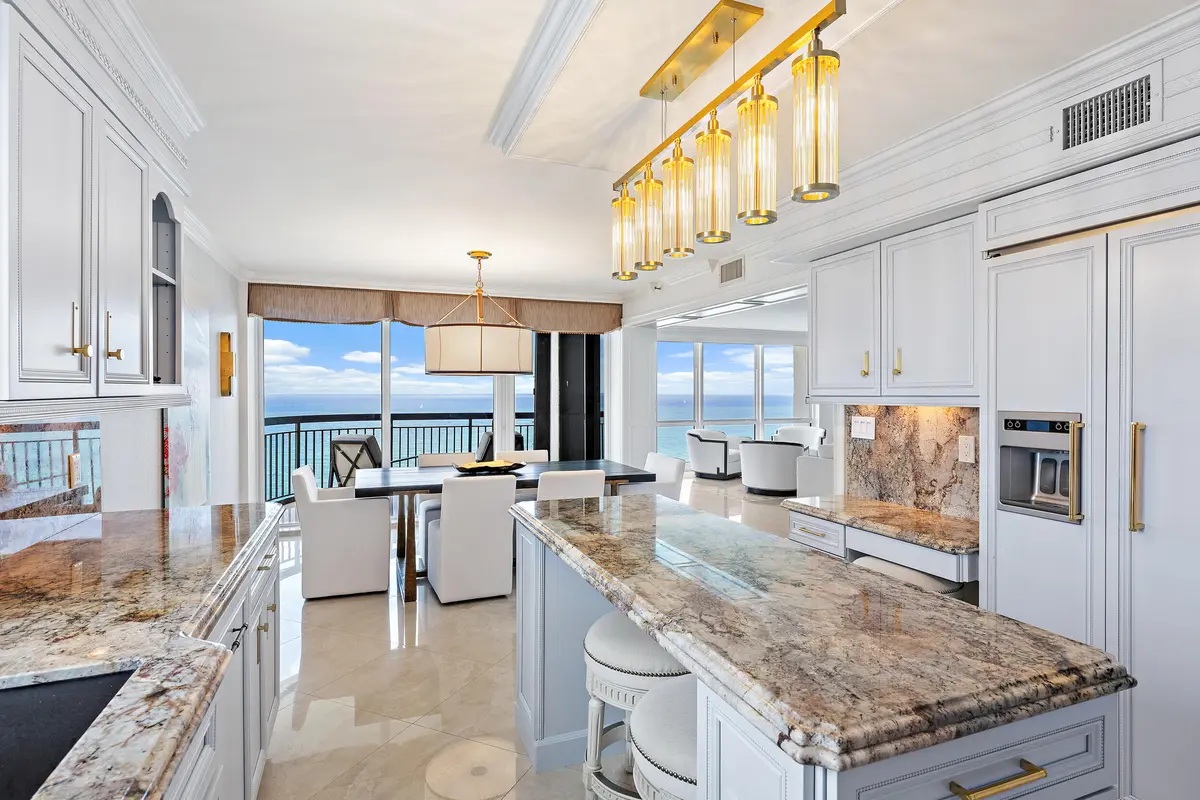 Kitchen at 5380 N Ocean Drive 22i, Singer Island