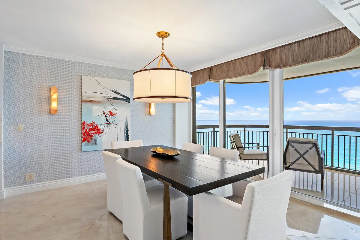Dinning Area at 5380 N Ocean Drive 22i, Singer Island