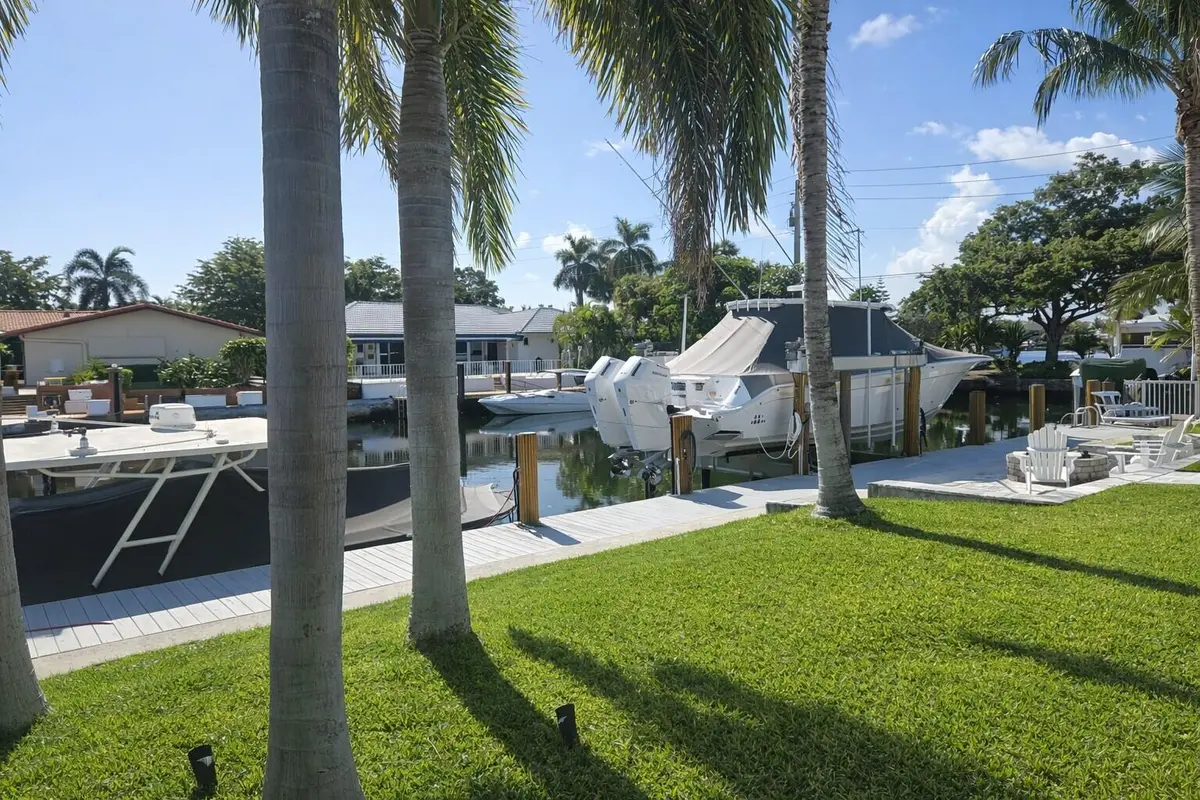 Dock and Yard at 3910 NE 26th Avenue, Lighthouse Point