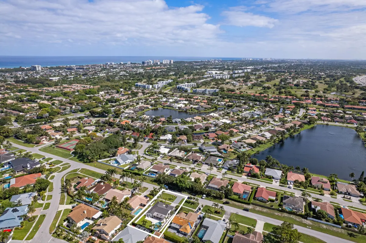 Aerial Neighborhood View at 391 S Country Club Boulevard, Boca Raton