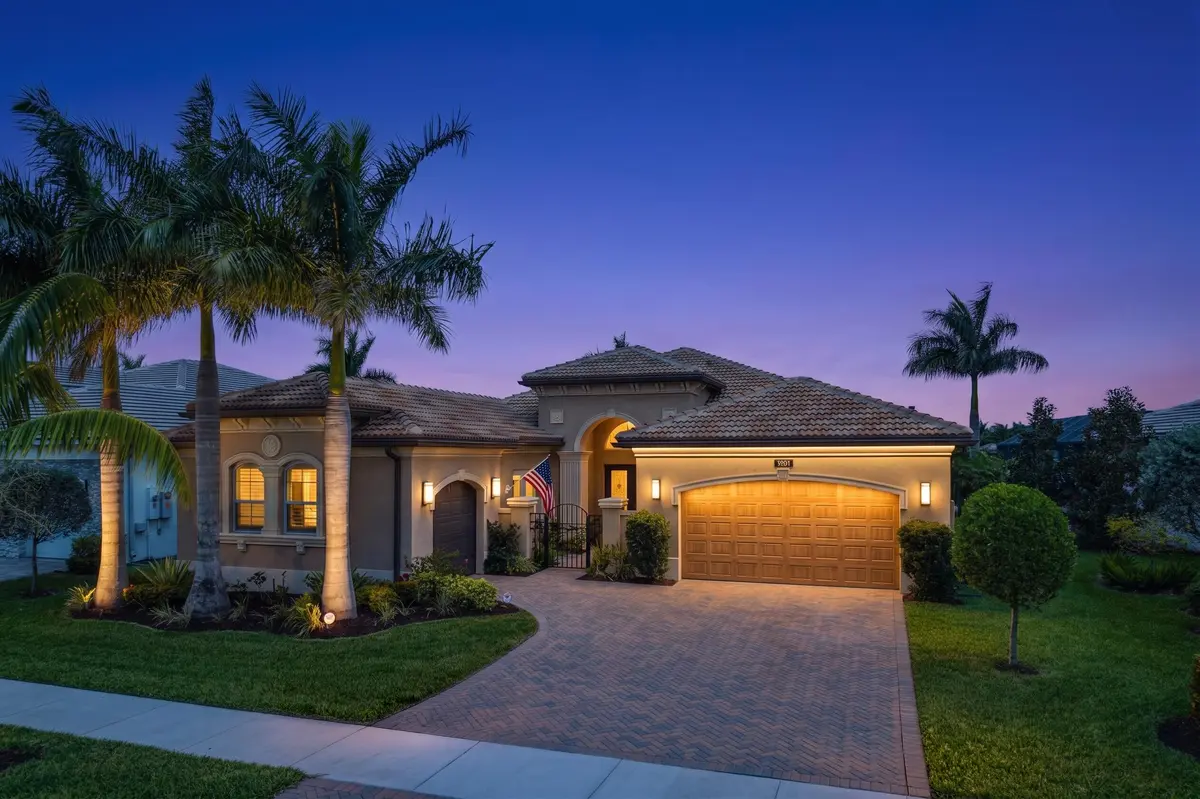 Front Evening at 12833 Veneto Springs Drive, Boynton Beach