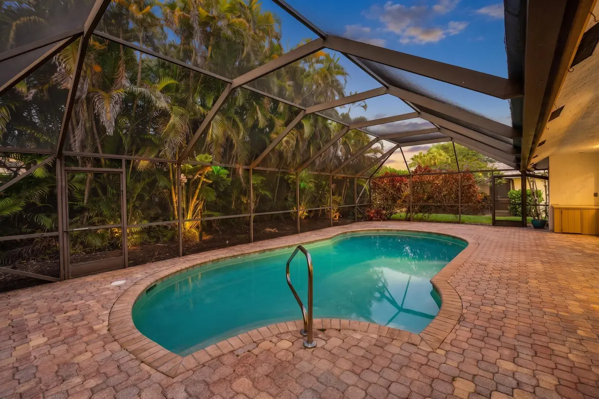 Evening Pool at 4382 White Cedar Lane, Delray Beach