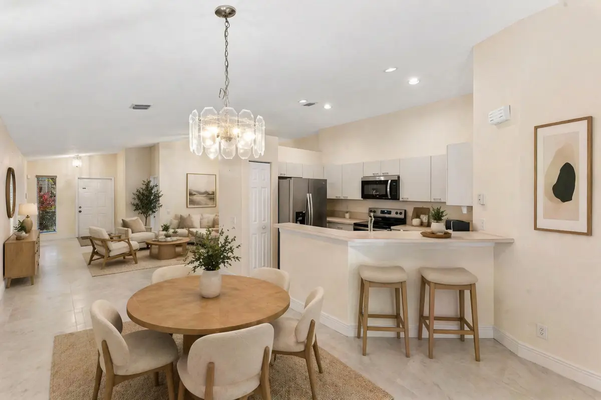 Staged Dining Area at 1353 Canary Island Drive, Weston