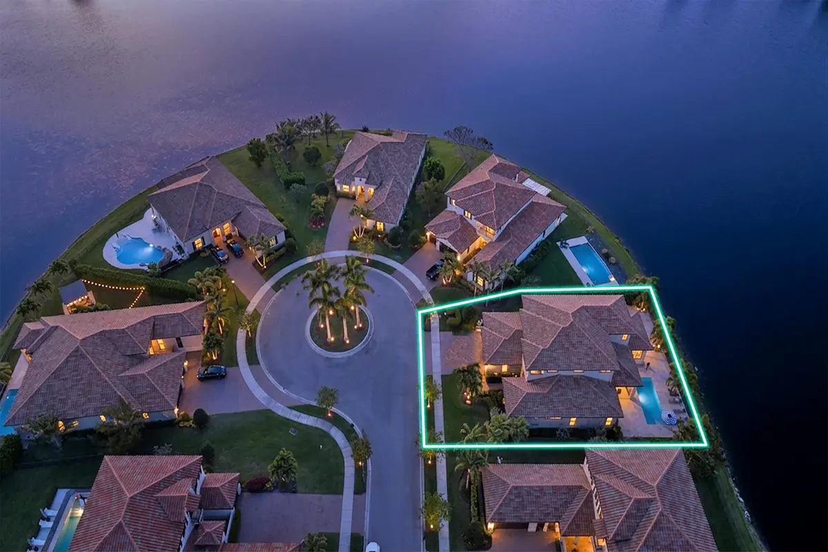 Aerial at 8701 Waterview Terrace, Parkland