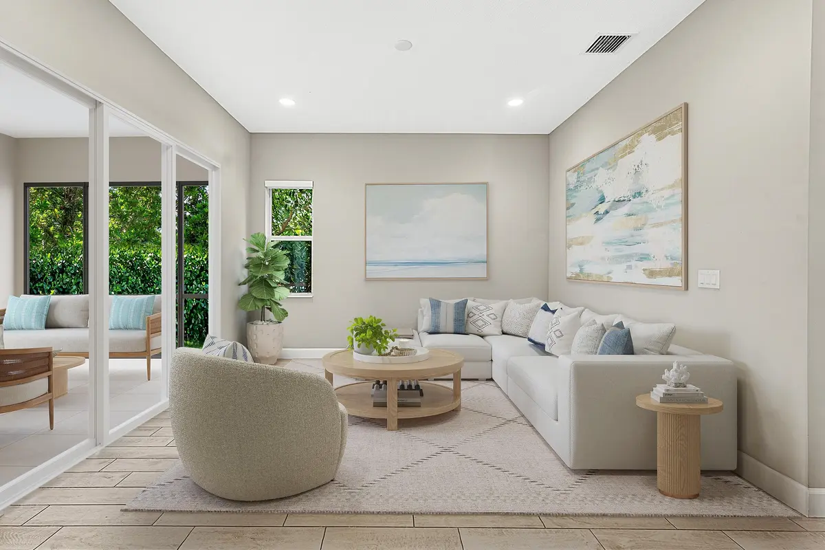 Living area Virtually Enhanced at 15613 Orchard Drive, Westlake