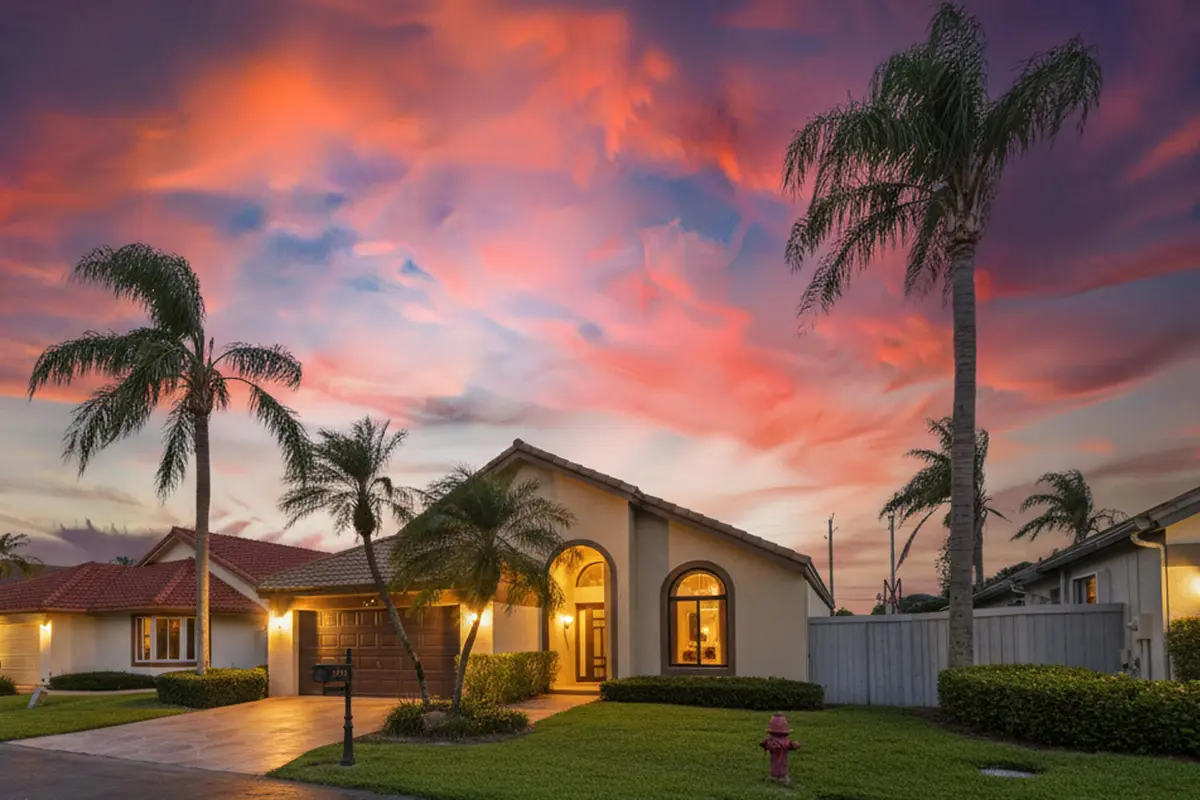 Exterior Front at 169 Executive Circle, Boynton Beach