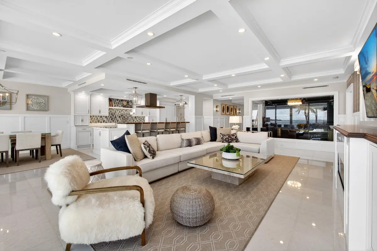 Living room at 2812 SE Dune Drive 1102, Stuart